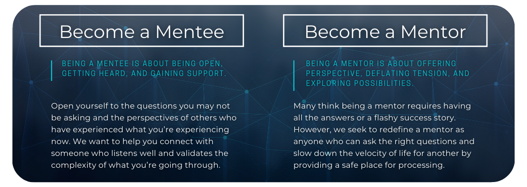 infographic on being a mentor or mentee